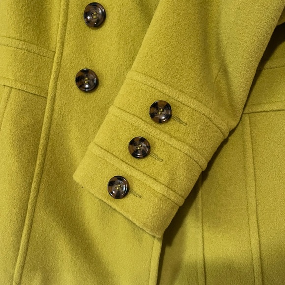 St. Johns Bay Womans Green Peacoat Chico Size Small - Picture 3 of 7